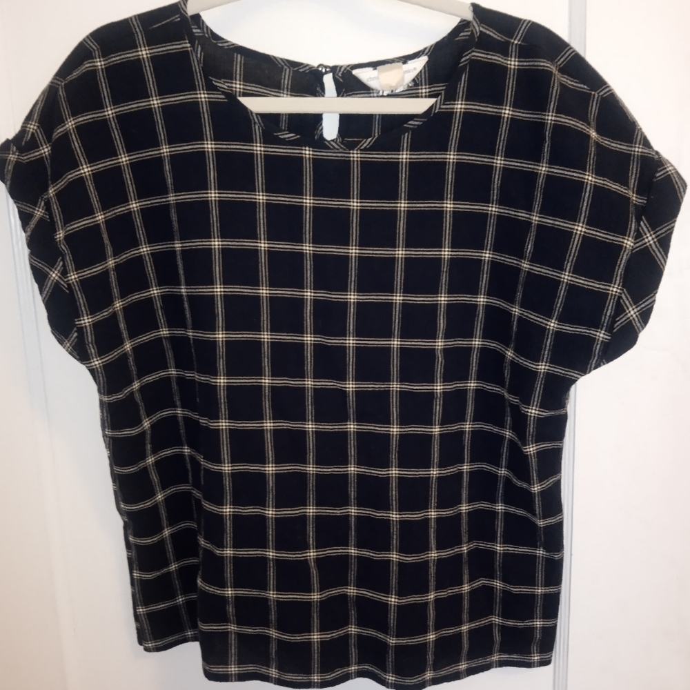 Christopher & Banks Petite Short sleeve Blouse P/M